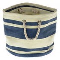 Tobs New England Cream/Blue Stripe Nautical Medium Round Tub